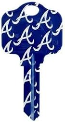 Atlanta Braves Kwikset KW1 House Key