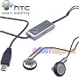 HTC Original OEM Stereo Handsfree Headset EMC220 for Touch Pro, Fuze, G1, Touch Diamond, Shadow, Touch, XV6900, 8925 Tilt, SMT-5800, Fusion, PPC-6800, XV6800, Mogul, Wing, 8525, Dash, S620 Excalibur Smartphone