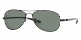 Ray-Ban RB 8301-002 Black CARBON FIBRE Sunglasses With Crystal Green Lenses- 59mm