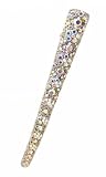 Hair Clip - H77 - Banana Style Encrusted in Swarovski (tm) Crystal Stones ~ Clear AB Irridescent