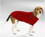 Pet Sweater - Red Cable Knit Dog Sweater - Medium