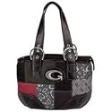 Gigi ChantalTM Black Jacquard Patchwork Purse