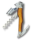 Cépage Laguiole Corkscrew & Leather Case Set - Olive Wood. Made in France