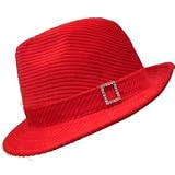 GORGEOUS RED CORDUROY RHINESTONE TRIM BUCKLE FEDORA HAT 31ChZktJV2L. SL160 GORGEOUS RED CORDUROY RHINESTONE TRIM BUCKLE FEDORA HAT