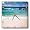 Beautiful Sandy Beach - 10x10 Wall Clock