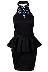 Polyester/Spandex Sleeveless Turtleneck Peplum Backless  Dress