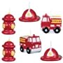 Fire Engine Fun Mini Cake Candles, 6ct