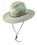 Dorfman 864M Brushed Twill Safari Mesh Hat Loden Small