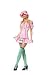 Sexy Adult Womens Halloween Costumes Strawberry Shortcake 1980S Dress Costume Theme Party Outfit Leg Avenue Medium, Pink/White