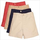 Boys Twill Flat Front Shorts