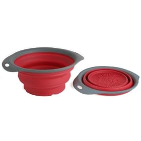 Buy Dexas 5-Quart TPE Collapsible Colander, Dark Red