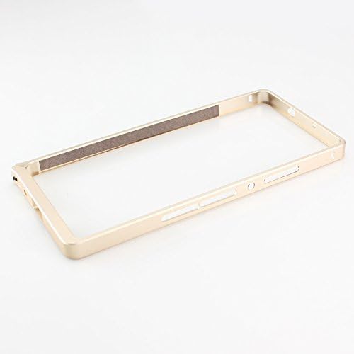 Slim Ultra Thin Metal Hard Frame Bumper Case Cover for Huawei Ascend P7 Bumper (Gold)