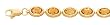 14k Gold & Citrine Oval Stone Bracelet- 7 IN