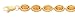 14k Gold & Citrine Oval Stone Bracelet- 7 IN