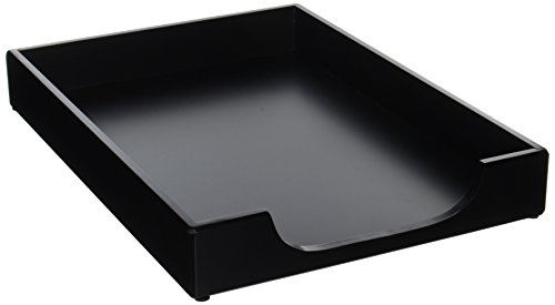 Rolodex 62546 Elegant Warm Metropolitan Look. Desk Tray, Legal, Black