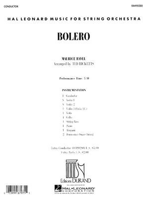 Bolero: Full Score (Hal Leonard Music for String Orchestra)