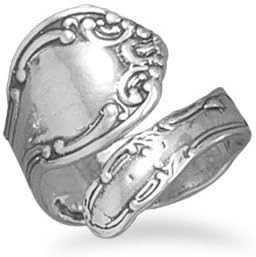 Silverflake- Oxidized Spoon Ring