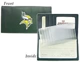 Minnesota Vikings Embroidered Leather Checkbook Cover