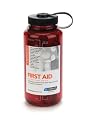 Nalgene First Aid Kit in a 32oz Ruby Red Wide Mouth Bottle