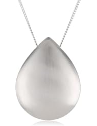 Dean Davidson "Catwalk" Silver Domed Teardrop Pendant Necklace, 32"