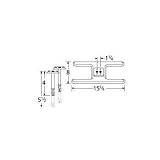 MCM 10502-70201 Stainless Steel H Twin, Centered, 1.25 Inch Offset Burner