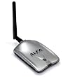 Alfa 1000mW 1W 802.11b/g USB Wireless WiFi Network Adapter With Original Alfa Screw-On Swivel 9dBi Rubber Antenna