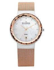 Skagen Mother of Pearl Dial Rose Gold-tone Ladies Watch 456LSR