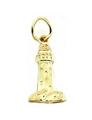 Lighthouse Charm 14k Gold 12mm