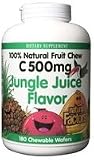 Natural Factors - Natural Fruit Chews (C) Jungle Juice - - 90 wafers