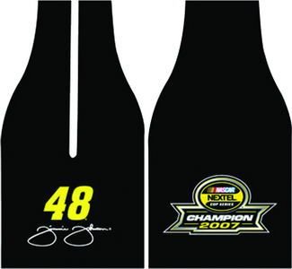 Jimmie Johnson #48 Motorsports Authentic 2007 Nextel Cup Champ Collapsible Can Coolies by GPS Race Stuff