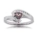 Mystic Fire Topaz Diamond White Gold Ring Size 7