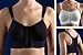 Carefix Bella Front Closure Comfort/Sleep Bra 321250, Black, Medium