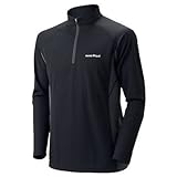 モンベル クール ロングスリーブジップシャツ Men's ブラック(BK)/L