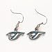 TORONTO BLUE JAYS OFFICIAL SILVER LOGO EARRINGS title=
