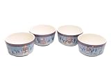 Certified International Winter Folk 6-Inch Ice Cream Bowls, Set of 4 Assorted