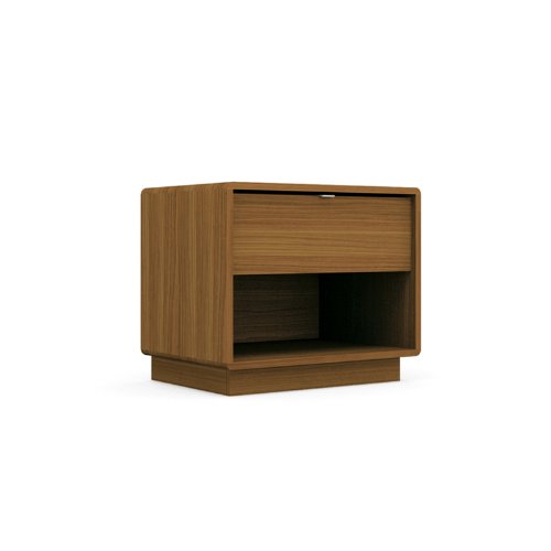 Sonax Contemporary Nightstand Eternity Walnut Manning Collection