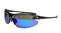 JiMarti RV17 Sport Wrap Sunglasses Golf, Cycling, Running. Mirror lens colors