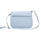 Piel Flap Over Zippered Bag