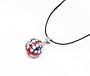 Pendentif Style Shamballa Cristal - Drapeau Anglais