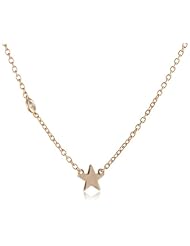 Shy by Sydney Evan Star Necklace with Diamond Bezel, 15.25"+Extender 1"