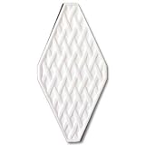 Adex USA Neri Diamond Trellis Bisque Ceramic Tile & Stone