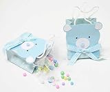 Blue Bear Baby Shower Favor Bags - Package of 12 Gift Bags