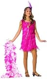 Girls Hot Pink Flapper Costume