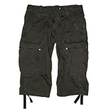 Higlander Ohio Baggy Cargo MENS SHORTS 3/4 Length Dark Brown