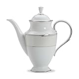 Lenox Tesoro Bone China Platinum Banded Coffeepot