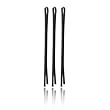 Luxor Professional Style 1 Pound Bobby Pins Jumbo Size - Rubber Tips Model No. 5155BK Black