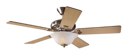 Hunter 22451 Brookline 52-Inch Ceiling Fan with 5 Maple/Cherry Blades, Brushed-Nickel Hunter 22451 Brookline 52-Inch Ceiling Fan with 5 Maple/Cherry Blades, Brushed-Nickel