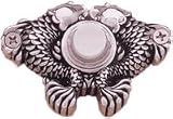 Designer Italian Fish Doorbell Button - Antique Silver