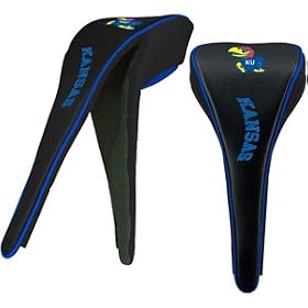 Kansas Jayhawks College NCAA Logo Single Magnetic Golf Driver Headcover