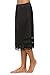 Avidlove Women Lingerie Slips Satin Snip-it Half Slip Lace Underskirt Black Black  FBA  XX-Large